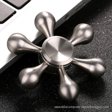 2017 Hot Selling EDC Triangle Hand Spinner Fidget Brass Metal Fingertip Gyroscope Anti Stress Toys